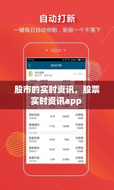 股市的实时资讯,股票实时资讯app