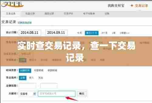 实时查交易记录,查一下交易记录