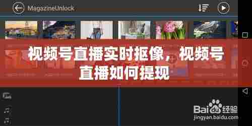 视频号直播实时抠像，视频号直播如何提现 