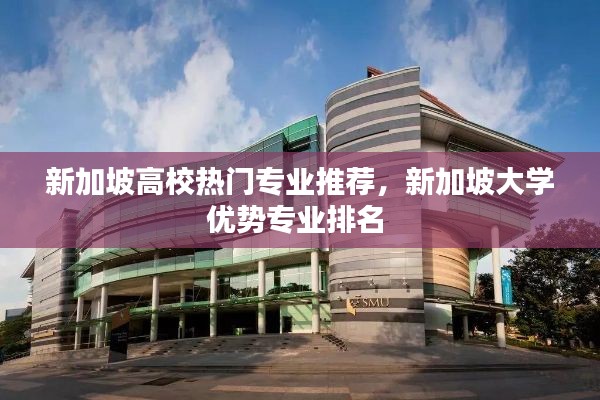 新加坡高校热门专业推荐,新加坡大学优势专业排名