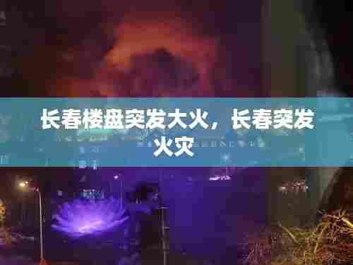 长春楼盘突发大火，长春突发火灾 