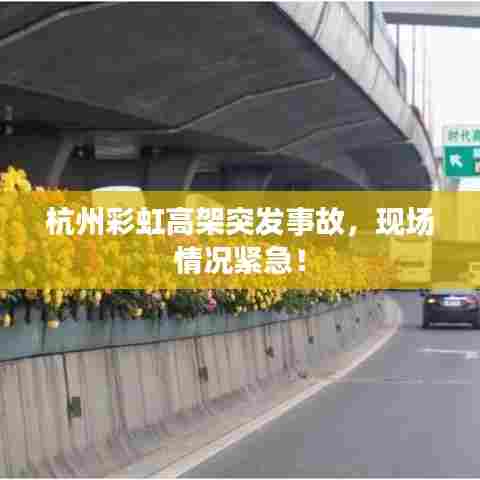 杭州彩虹高架突发事故，现场情况紧急！