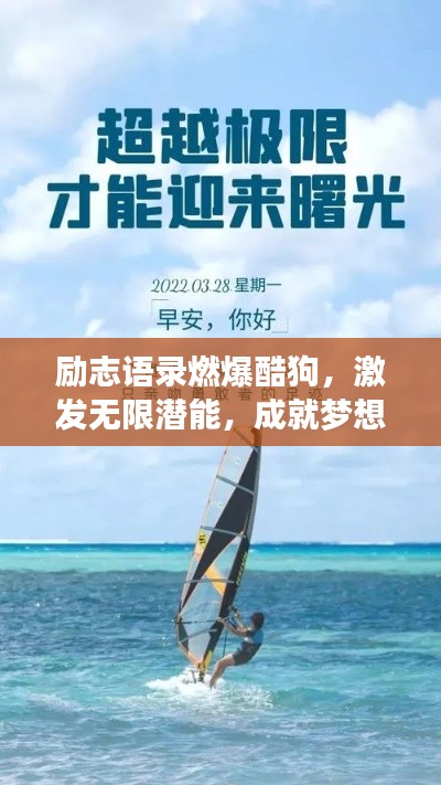 励志语录燃爆酷狗，激发无限潜能，成就梦想之路