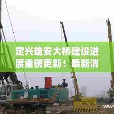 定兴雄安大桥建设进展重磅更新！最新消息一览