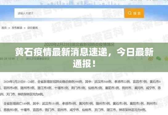 黄石疫情最新消息速递，今日最新通报！